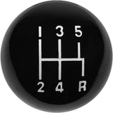 5 speed imprinted shift knob BLACK: 3/8"-16 for Hurst chrome sticks