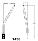 Core Shifter w/ chrome stick for Ford Ranger : 1983-1987 (TK4 & TK5)