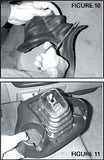 Super Boot w/ plain trim - large rubber floor boot for chrome shifter sticks - NO OUTER TRIM RING