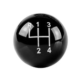 4 speed imprinted shift knob BLACK: 3/8"-16 for Hurst chrome sticks