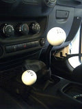 Shifter & transfer case shift knob set WHITE for 2007-2018 Jeep Wrangler JK 6 speed