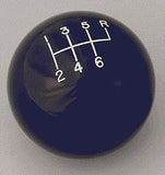 6 speed RUR engraved shift knob BLACK: 9/16"-18 for 1997-2004 C5 Corvette
