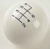 6 speed RUR engraved shift knob WHITE: M10 x 1.50 for Dodge Ram NV5600 + SRT10