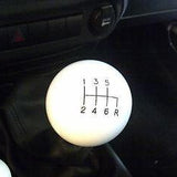 6 speed RDR engraved shift knob WHITE for 2007-2018 Jeep Wrangler JK