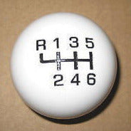 6 speed RUL engraved shift knob ball WHITE for 2015-2023 Ford Mustang Shelby GT350 & Mach 1