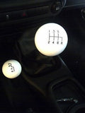 Shifter & transfer case shift knob set BLACK for 2007-2018 Jeep Wrangler JK 6 speed
