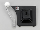 Chrome Shifter Stick Kit w/ Hurst Console Trim Bezel & Boot for 1983-1986 Mustang 5 speed
