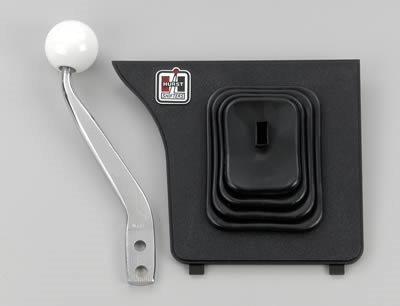 Chrome Shifter Stick Kit w/ Hurst Console Trim Bezel & Boot for 1983-1986 Mustang 5 speed