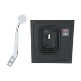 Chrome Shifter Stick Kit w/ Hurst Console Trim Bezel & Boot for 1987-1993 Mustang 5 speed