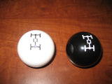 Generic driveline transfer case shift knob for 1982-1994 GM K & V-series (7/16"-14)
