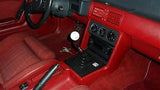 Chrome Shifter Stick Kit w/ Hurst Console Trim Bezel & Boot for 1987-1993 Mustang 5 speed