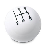 5 speed engraved shift knob WHITE: 3/8"-16 for Hurst chrome sticks