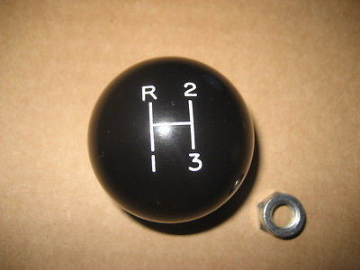 3 speed engraved shift knob BLACK: 5/16"-24 for 1941-1978 Jeep CJ