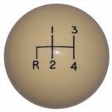 4 speed RDL engraved shift knob WHITE: M12x1.25 for 1981-1987 Toyota Land Cruiser FJ60 BJ60