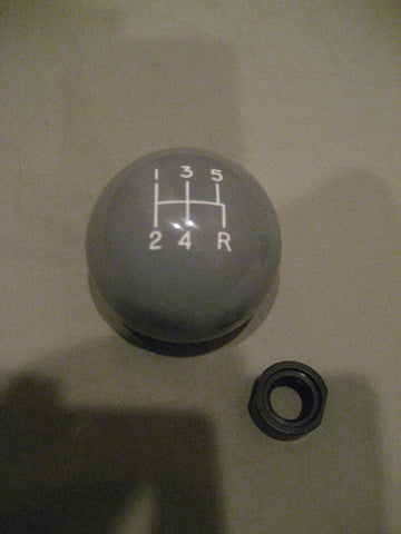 5 speed engraved shift knob GRAY: M12 x 1.25 for 1975-2015 Toyota trucks