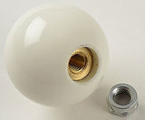 4 speed RUL engraved shift knob IVORY: 3/8"-16 for Hurst chrome sticks