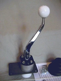 Shifter w/ 8550 chrome stick for Mustang : 1983-2004 w/ T5 5 speed